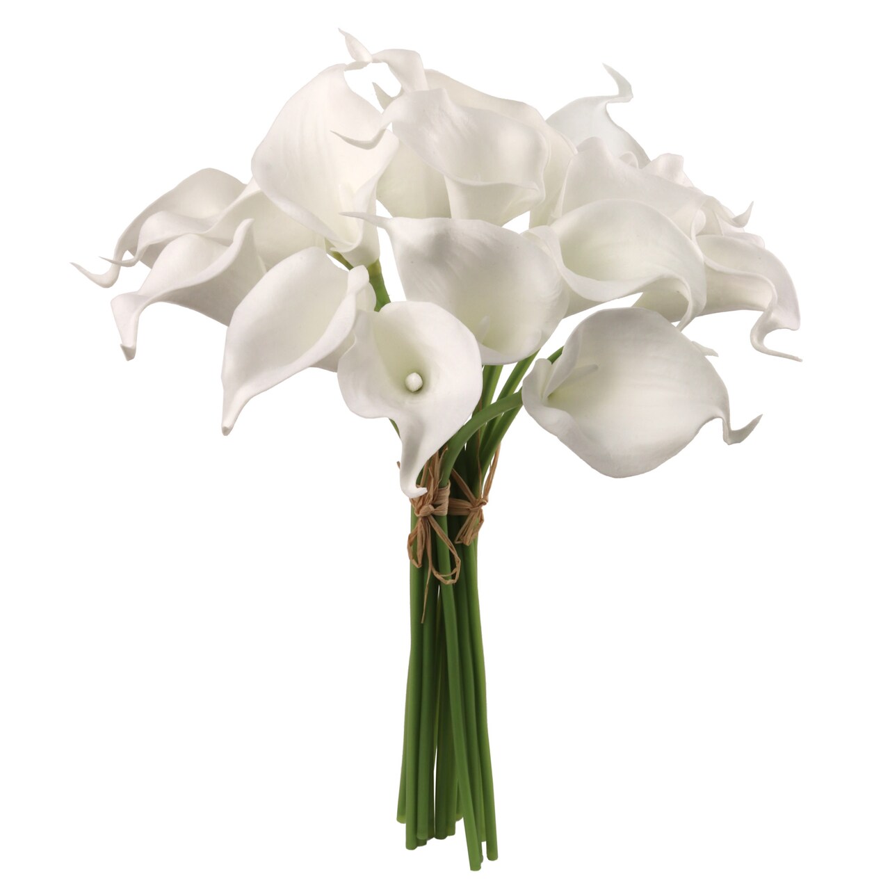 14 Inch Real Touch Artificial White Calla Lily - 12-Pack, Faux Flowers, Elegant Decor - Perfect for Weddings, Receptions - Timeless Elegance, Floral Home by Artificial Flowers